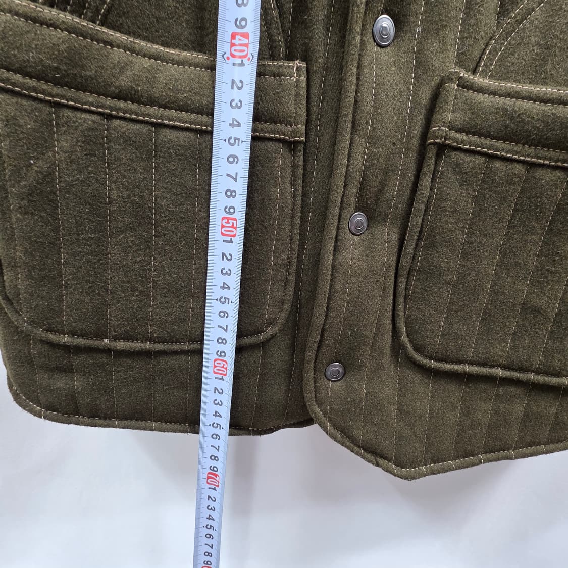 1798 프리즘웍스 울 퀼팅 베스트 M / OLIVE / 글래드 울 베스 상품이미지6