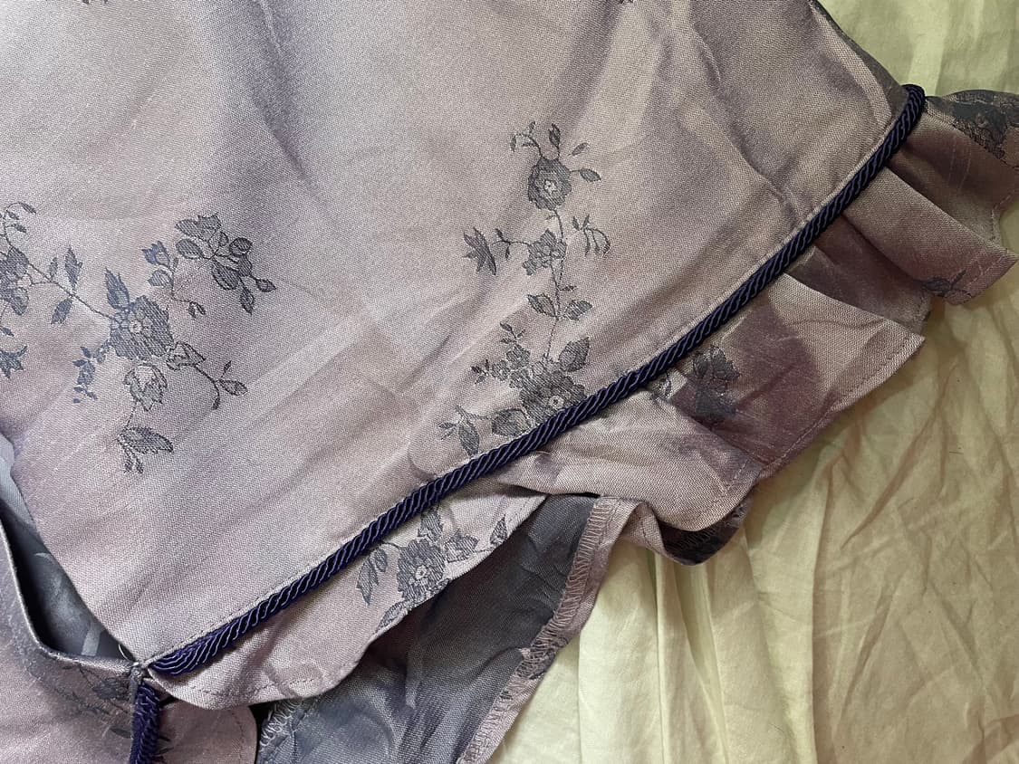 오리엔탈 플라워 미디 스커트 상품이미지4