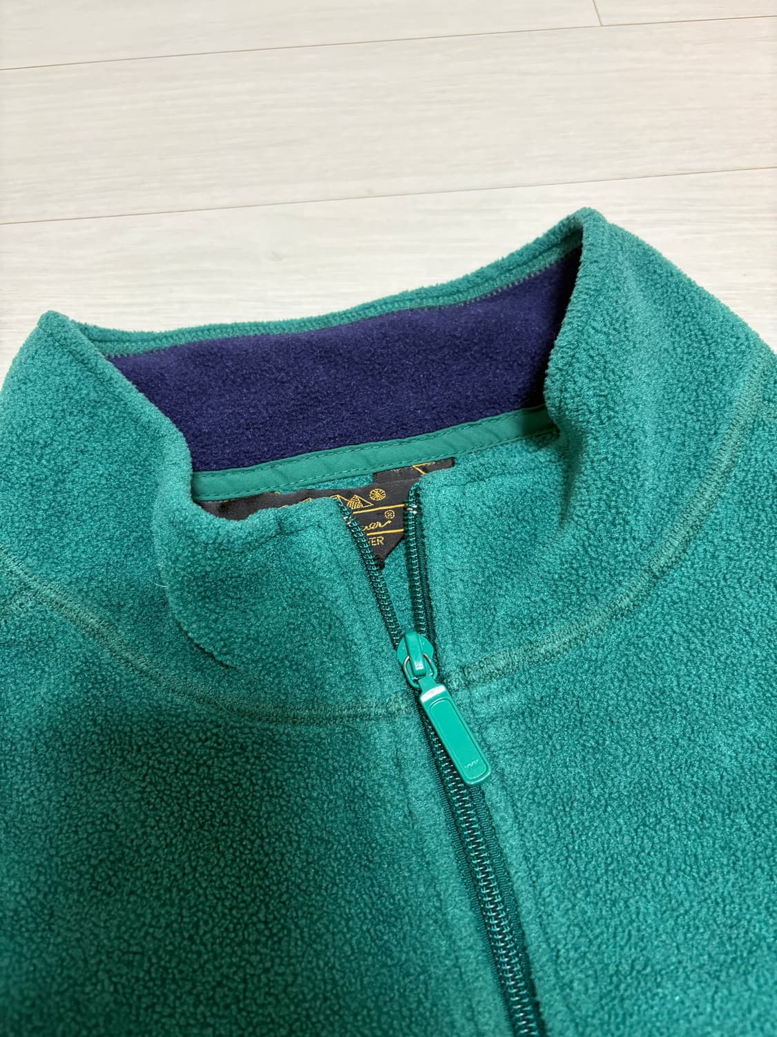 XL)90s 에디바우어 그린&퍼플 플리스 집업 상품이미지2