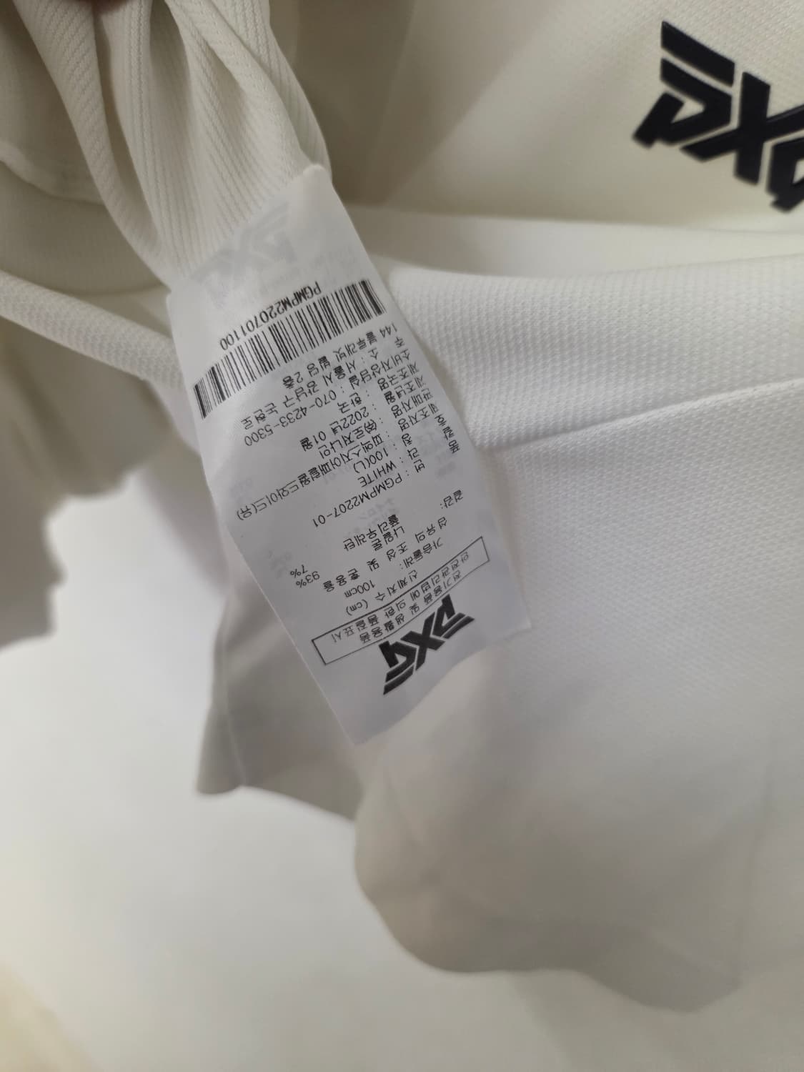 PXG 남성 골프 반팔 카라티 화이트 L 상품이미지6