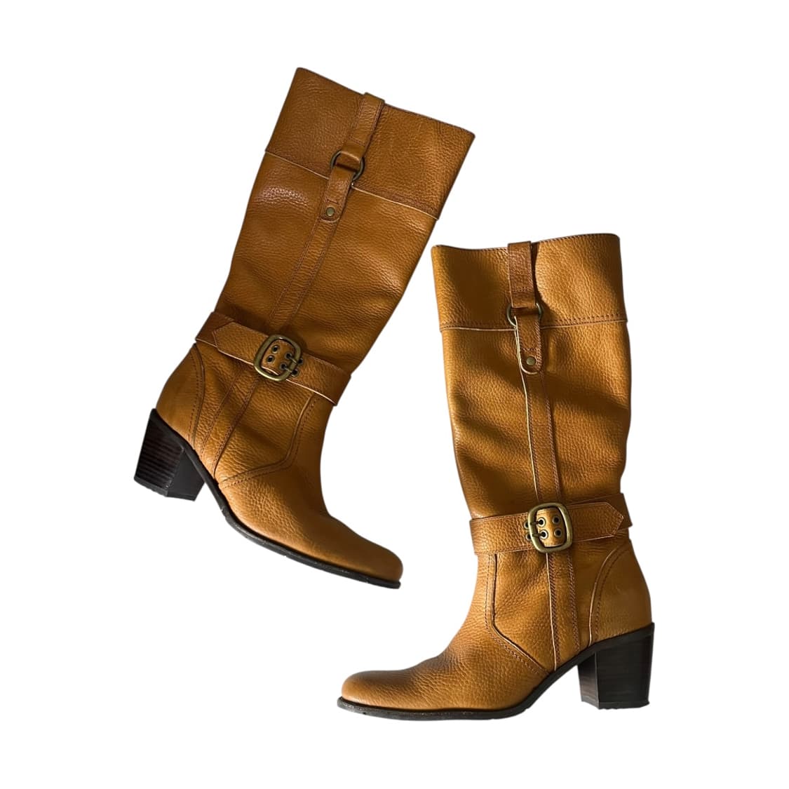 [JPN] 빈티지 레더 롱부츠 상품이미지1