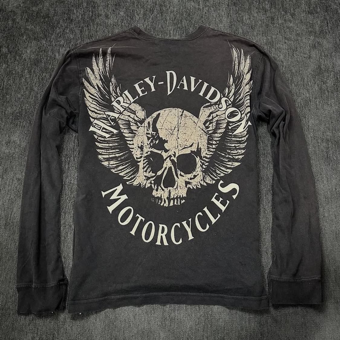 Harley Davidson back skull sleeve 상품이미지4