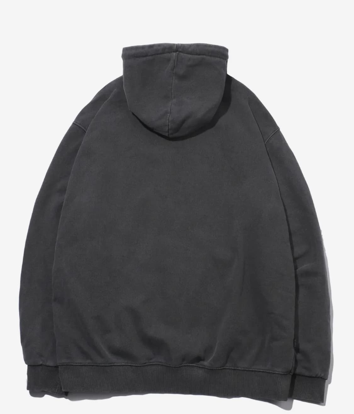 [꼼파뇨] 플러터리 피그먼트 후드 집업 스모크 블랙 상품이미지2