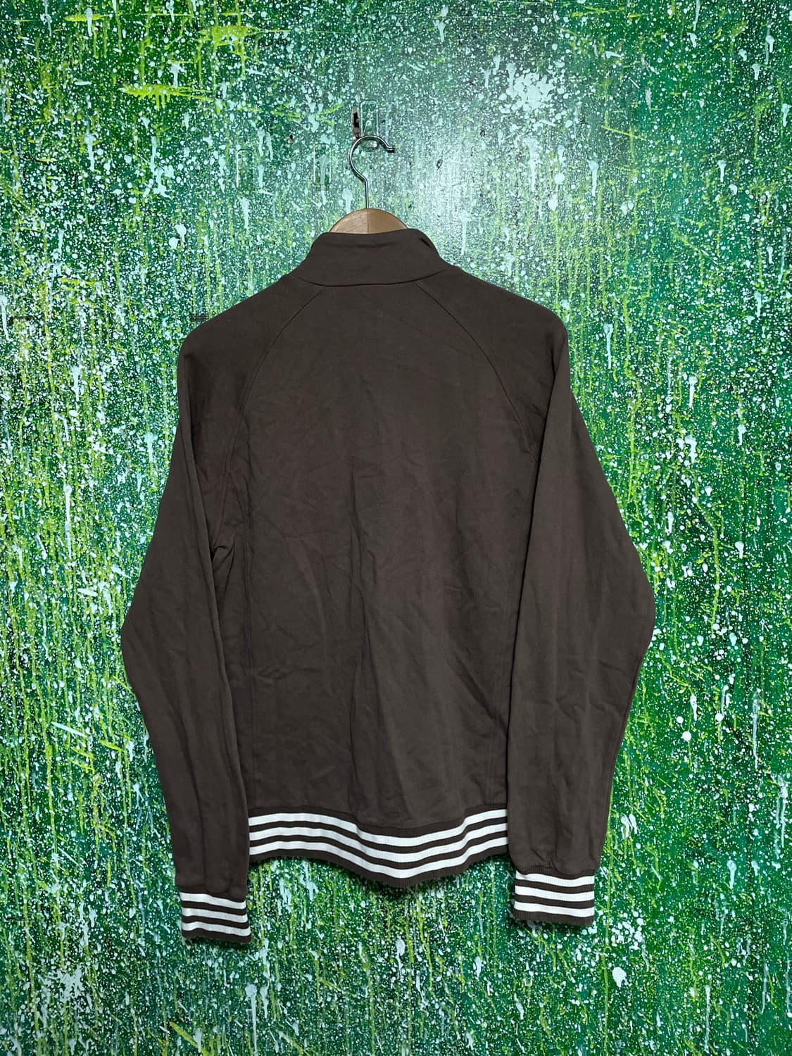 아디다스 대대장 초코 브라운 코튼 오버핏 져지 트랙탑 M 상품이미지8