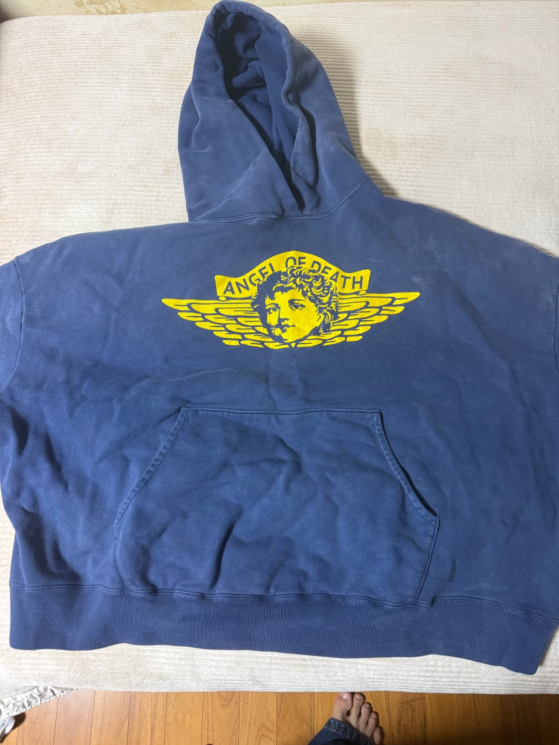 [L] 세인트미카엘 조던오마주 후드 엔젤오브데스 24fw 네이비 상품이미지2
