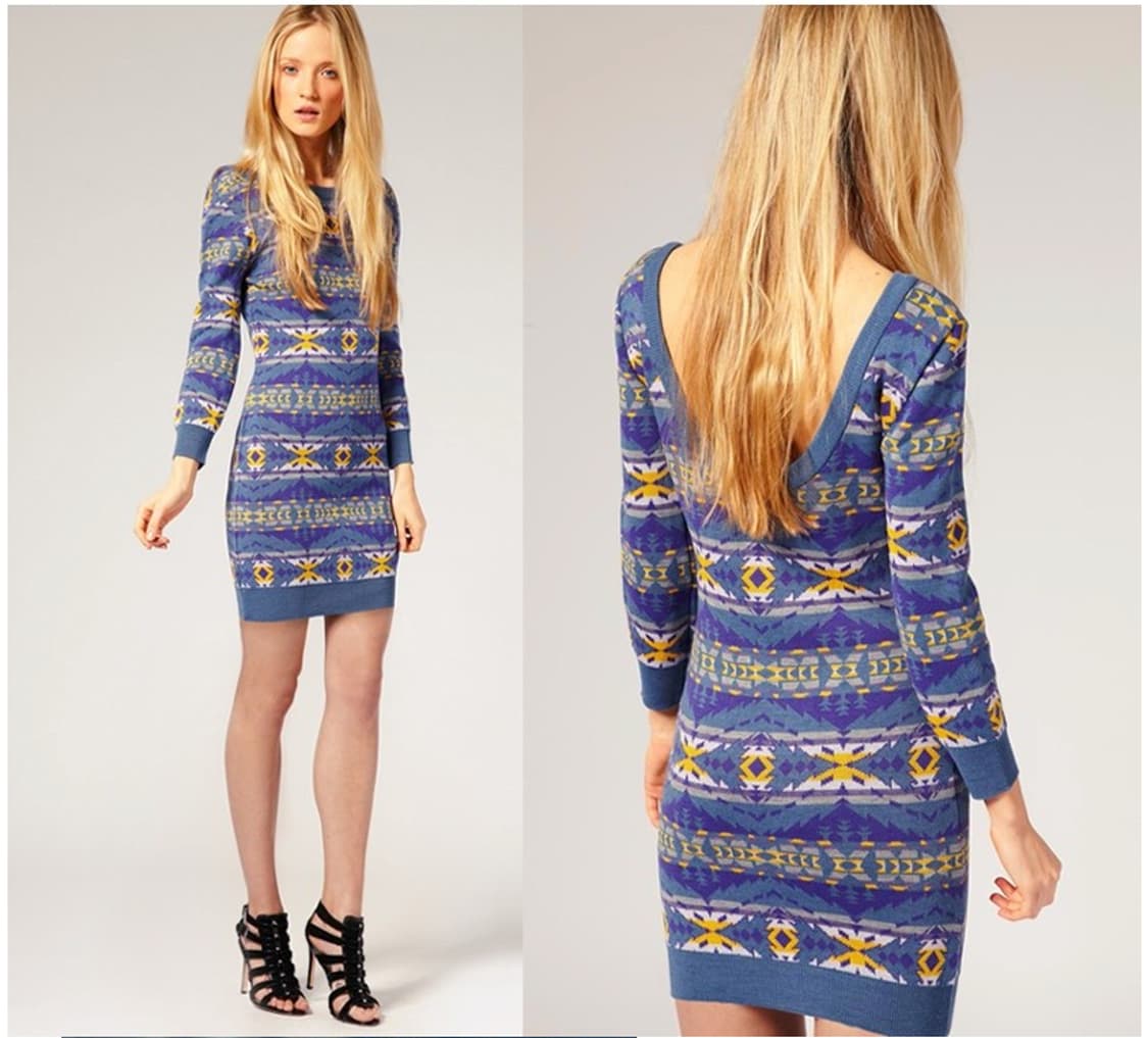 오프닝세레모니 × 펜들턴 콜라보 니트 원피스 상품이미지2