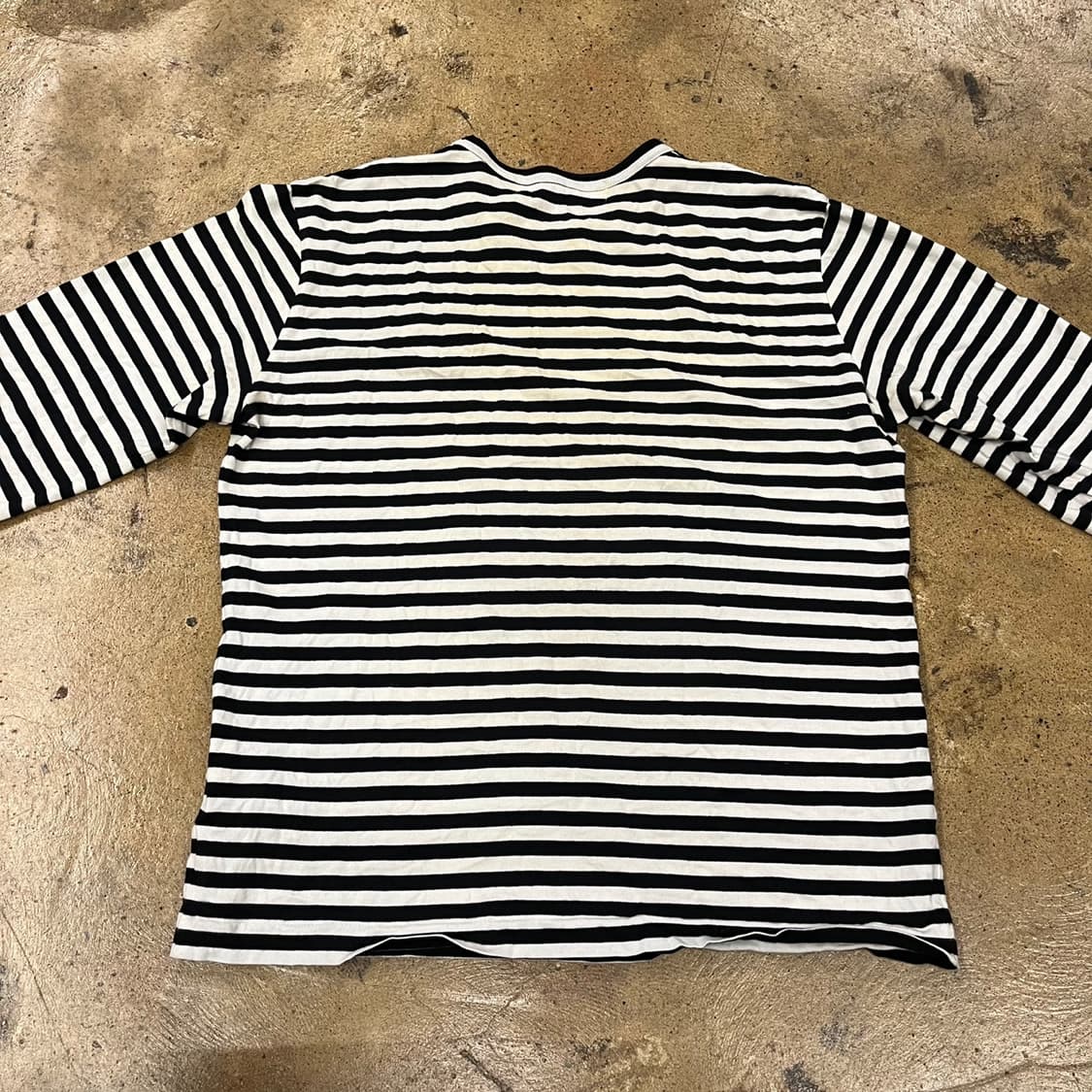 꼼데가르송 블랙 스트라이프 긴팔티셔츠 상품이미지4