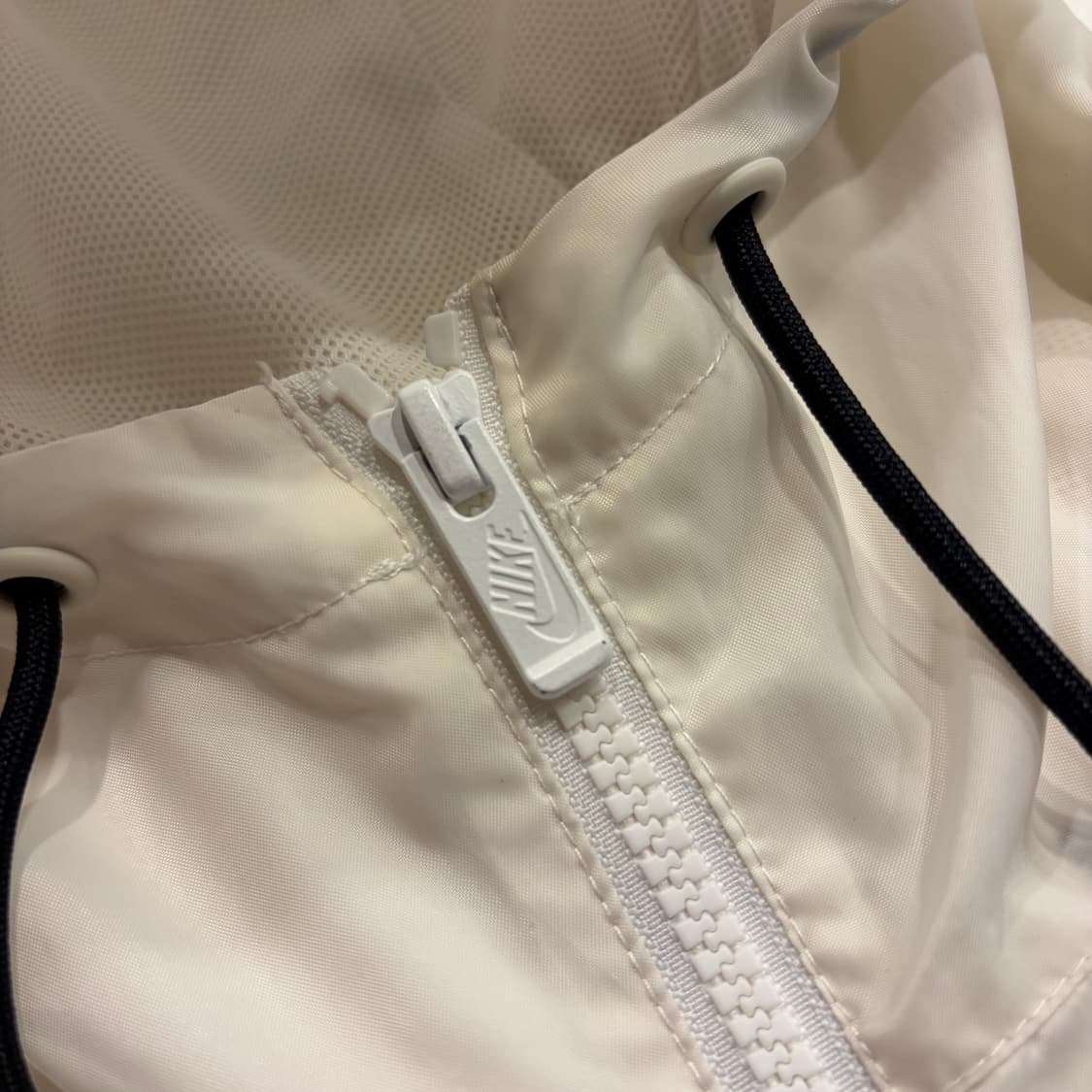 [L] 나이키 윈드러너 바람막이 화이트 회색 후드 자켓 C112 상품이미지4