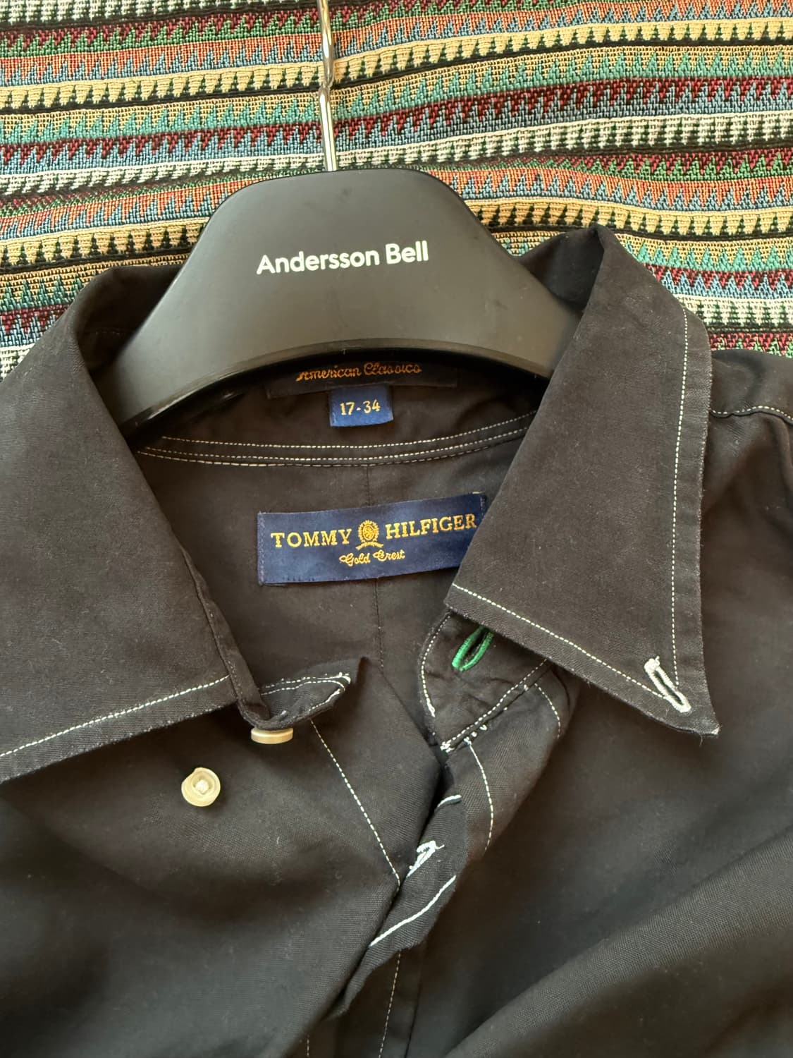 타미힐피거 로고 셔츠 상품이미지4