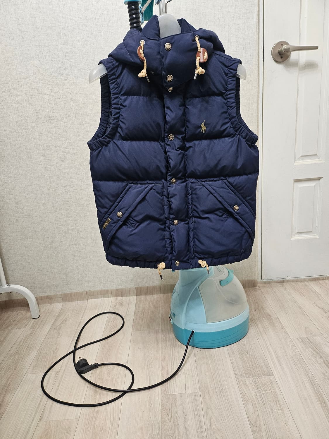 (85~90)S ☆초대장급☆ 랄프로렌 폴로 [네이비] 덕다운 패딩조끼 상품이미지1