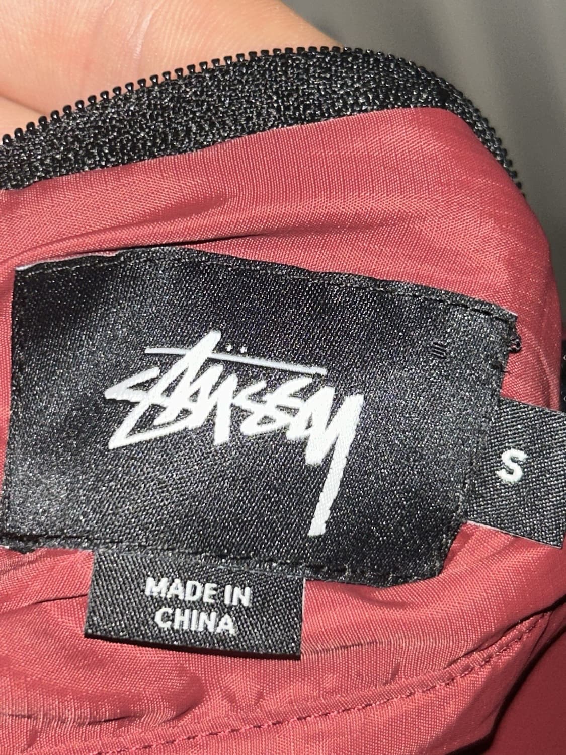 스투시 리버시블 나일론 패딩 자켓 버건디 상품이미지6