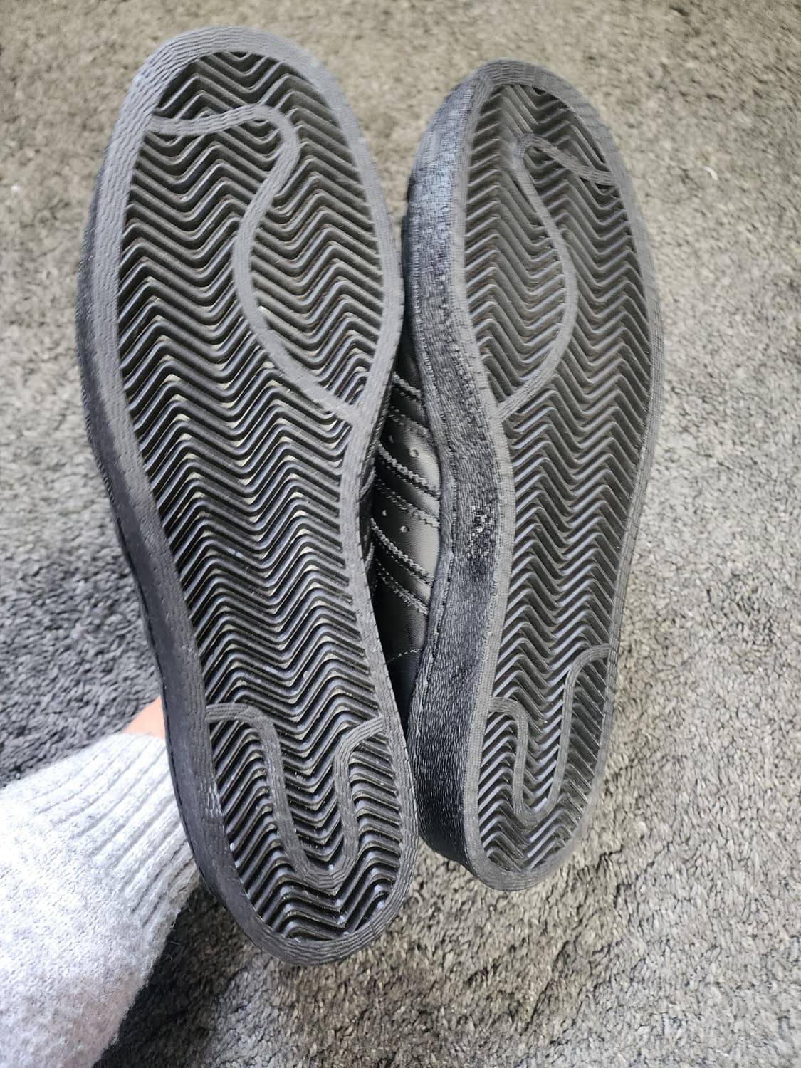 아디다스 슈퍼스타 올블랙  280사이즈  상품이미지9