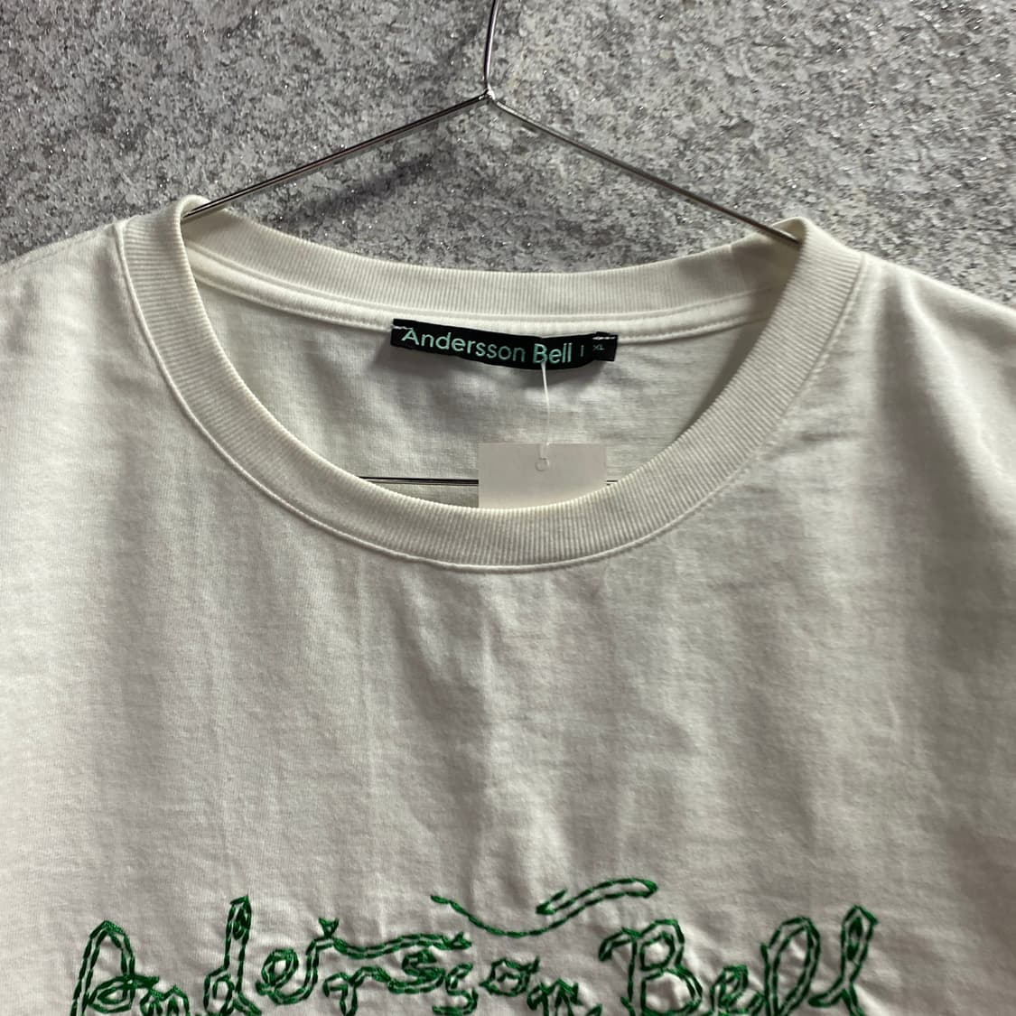 앤더슨벨 자수로고 화이트 쇼츠슬리브 B4208 상품이미지3