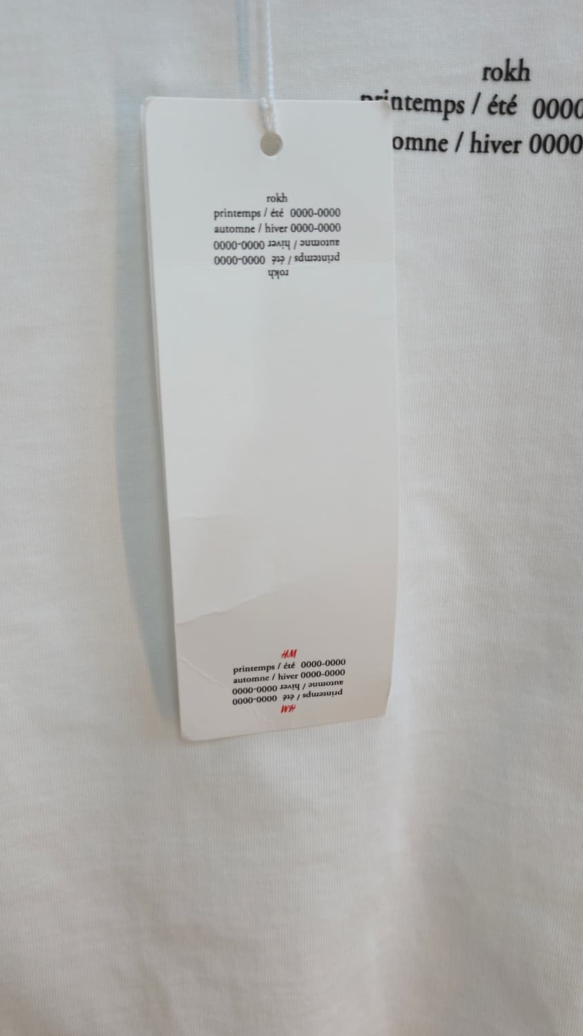 Rokh X h&m 티셔츠 화이트 s 상품이미지7