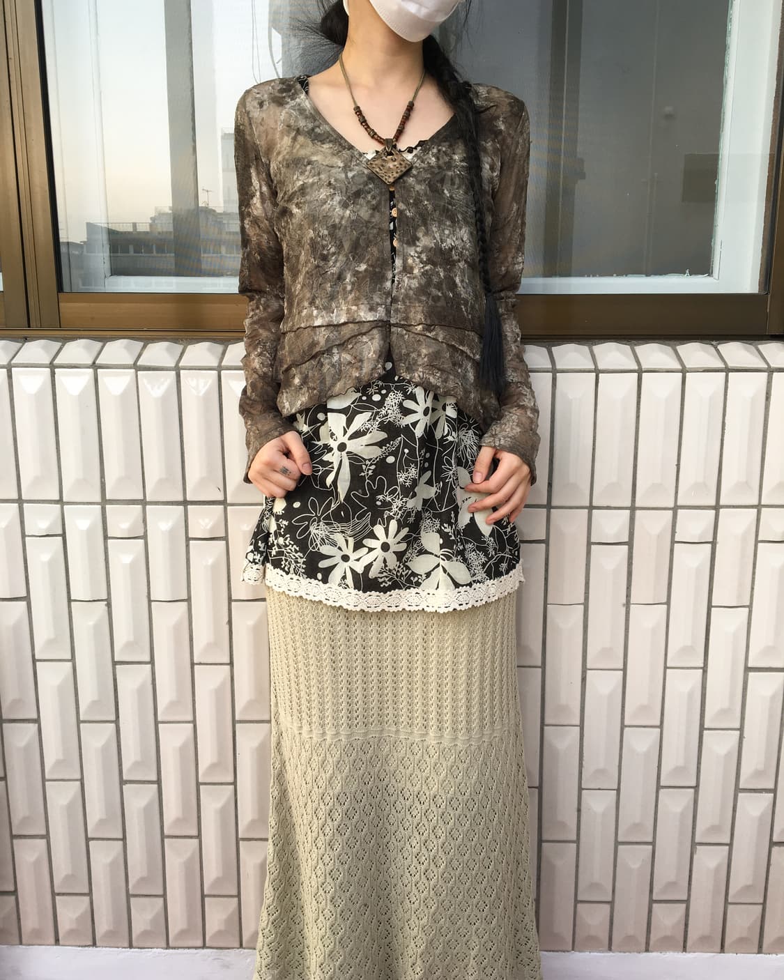 Crochet long skirt 상품이미지5
