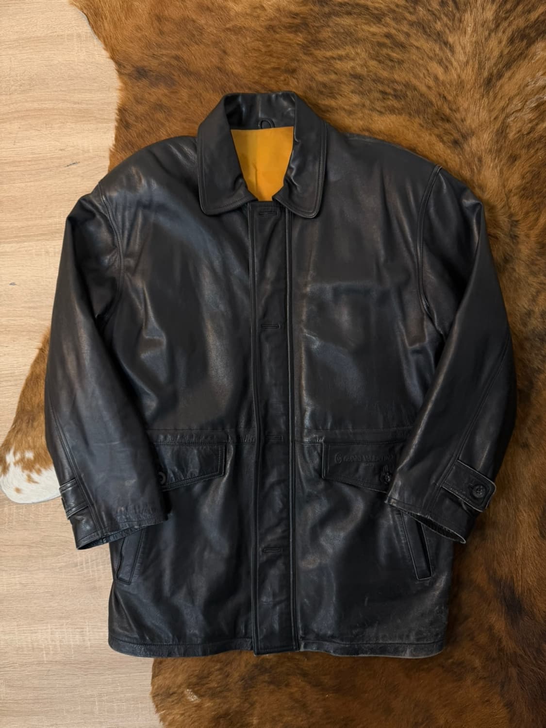 지아니 베르사체 양가죽 카 코트 상품이미지1