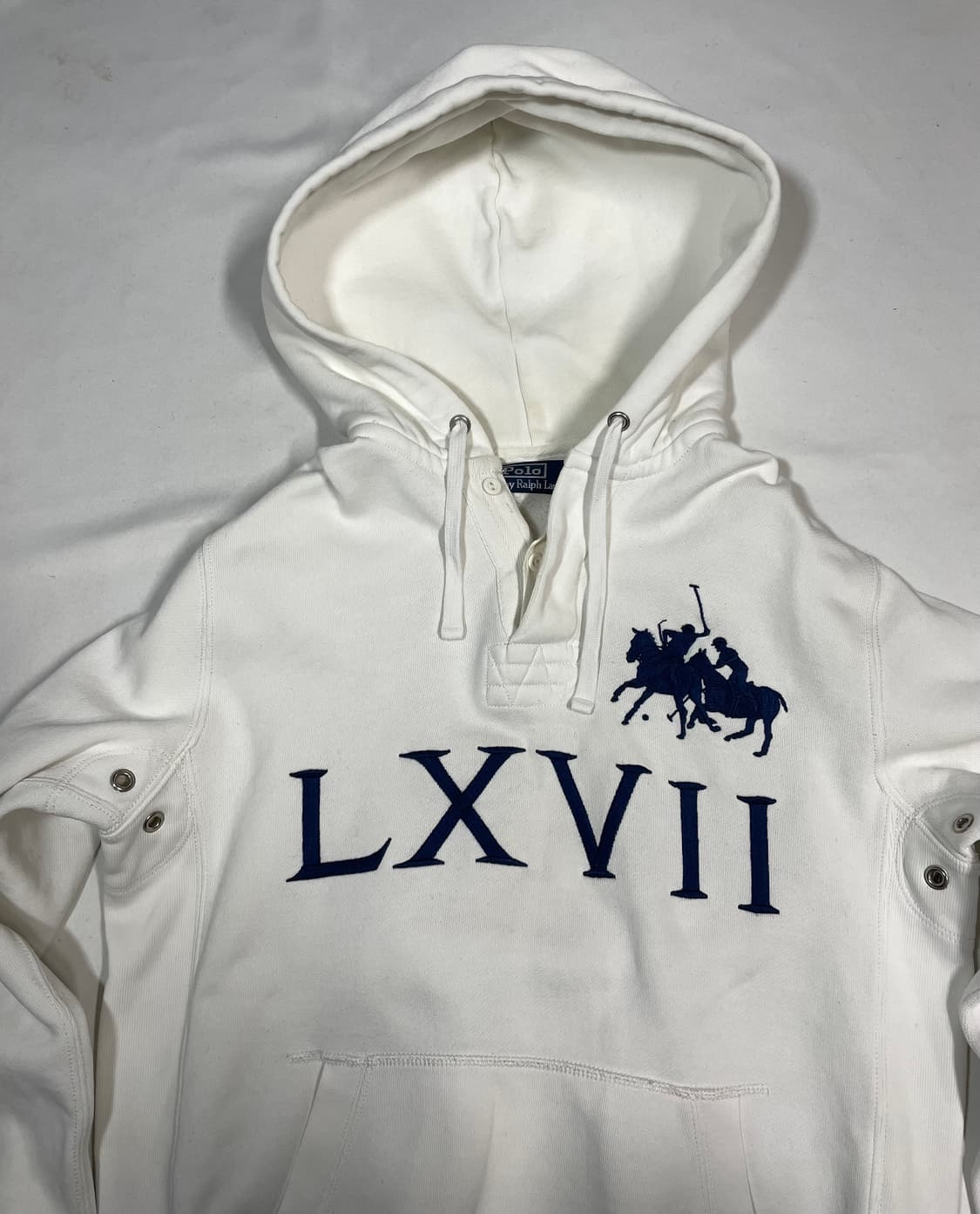 90‘s 랄프로렌 폴로 듀얼매치 더블빅포니 럭비 후디 상품이미지3