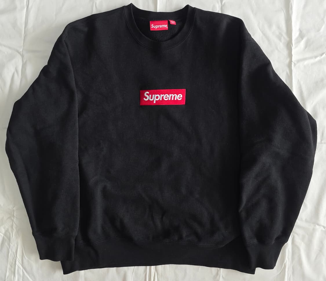 슈프림 22FW 박스로고 크루넥 XL 블랙 상품이미지1