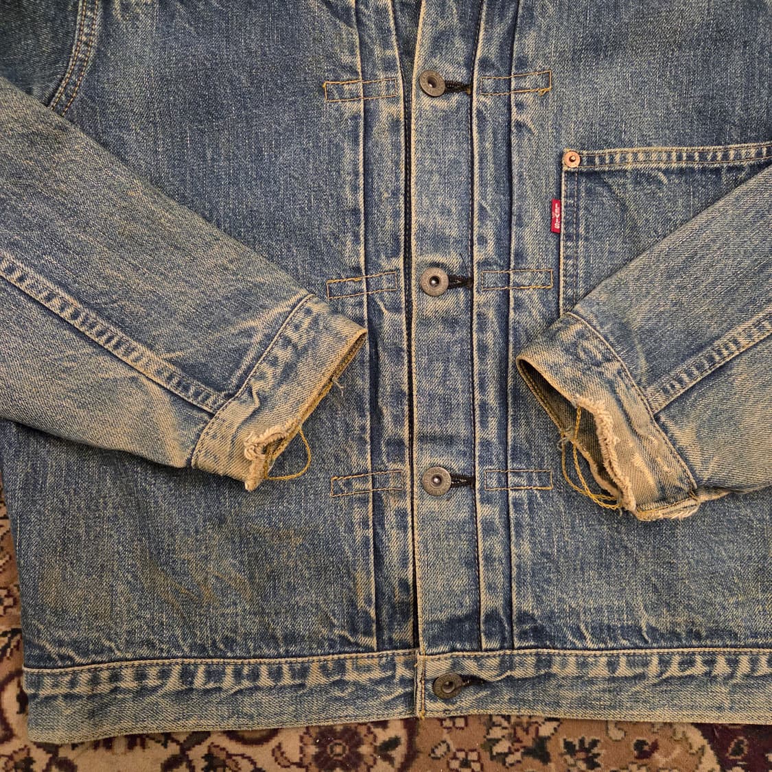 리바이스 lvc 1세대 데님자켓 40사이즈 71506 타입원 상품이미지6