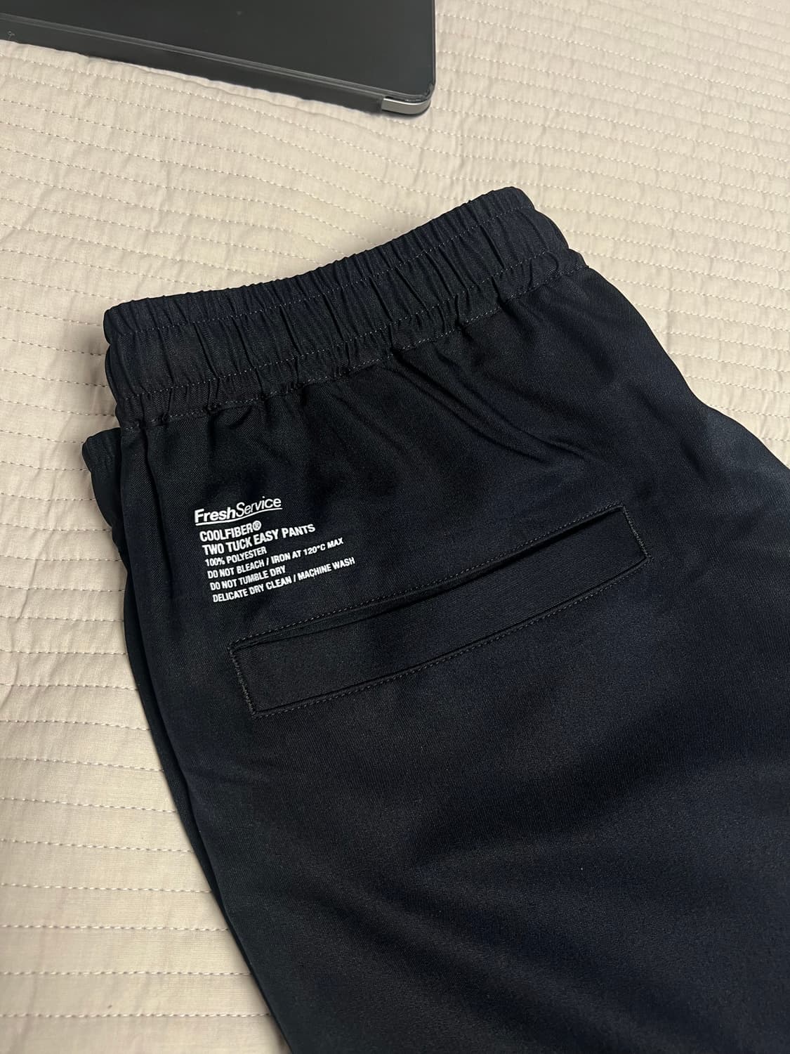 프레쉬서비스 coolfiber two tuck easy pants 남색M 상품이미지7
