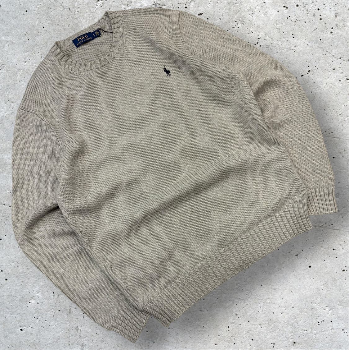 [L] 폴로 랄프로렌 코튼 니트 스웨터 그레이 B787 상품이미지1