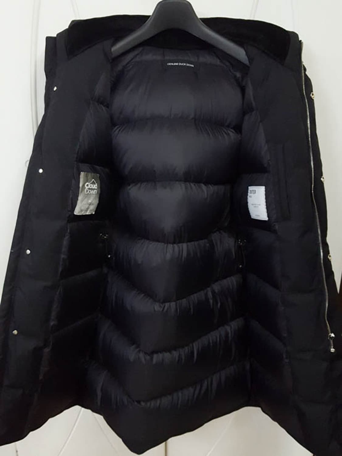 지오지아 다운 롱패딩 블랙 95-100 상품이미지4