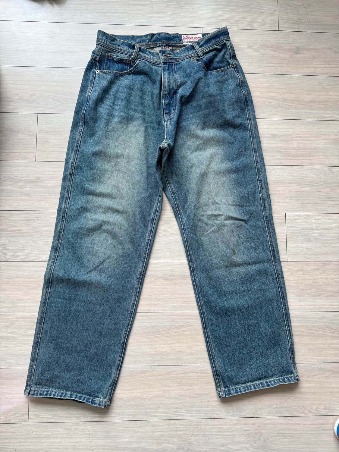 테켓 teket 인디고 중청바지 m  상품이미지7