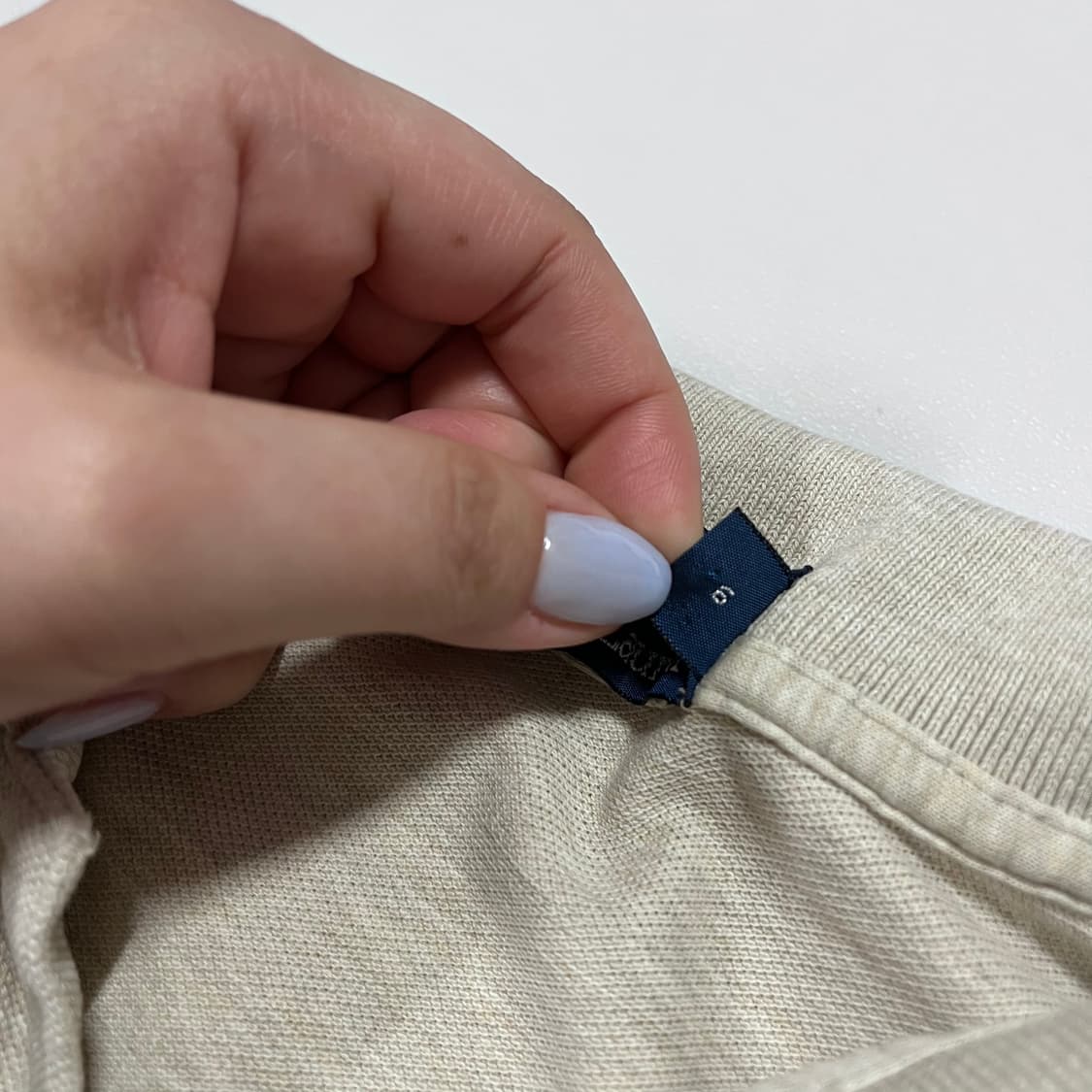[정품] 폴로 베이지 / 네이비포니 반팔카라티 [ XL ] 상품이미지4
