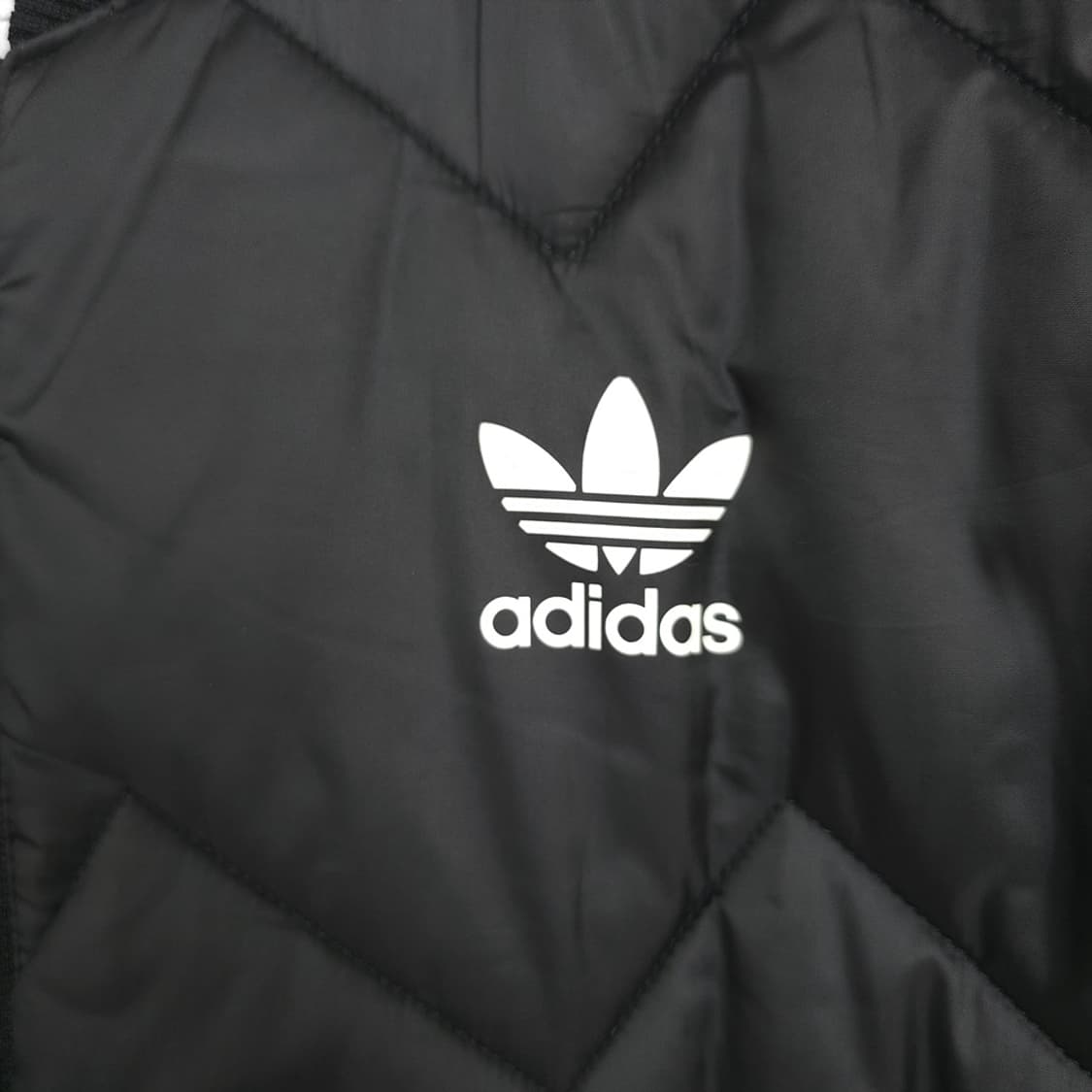 남성용 아디다스 Adidas 오리지널스 SST 퀼팅 봄버 자켓 블랙 L 상품이미지3
