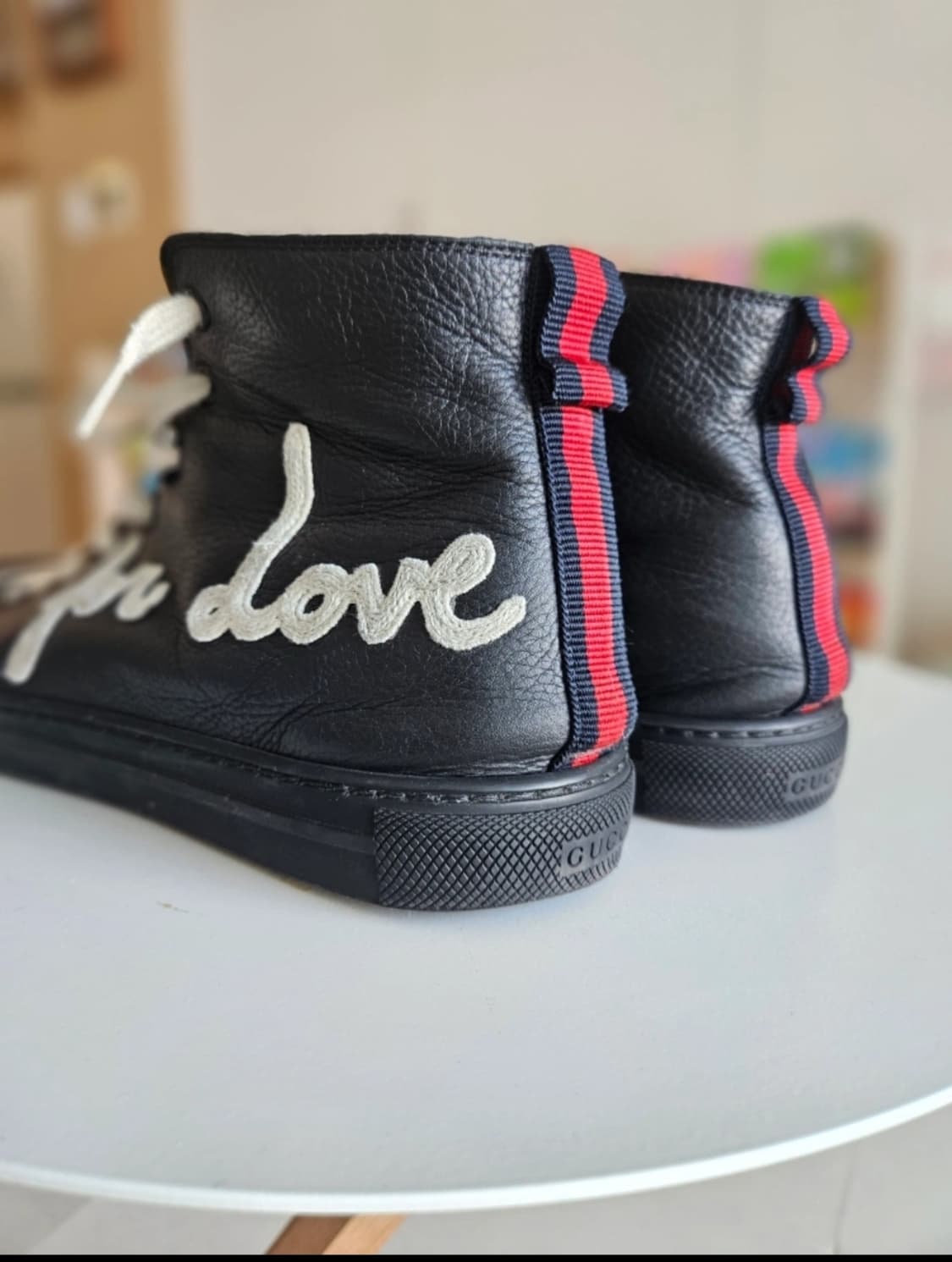 구찌 blind for love 하이탑 블랙 상품이미지5