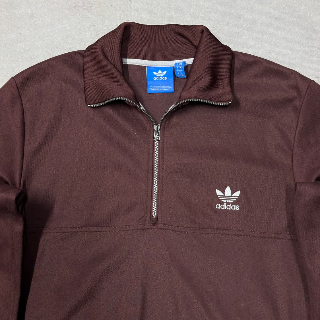 아디다스 하프집업 버건디 트랙탑 상품이미지2