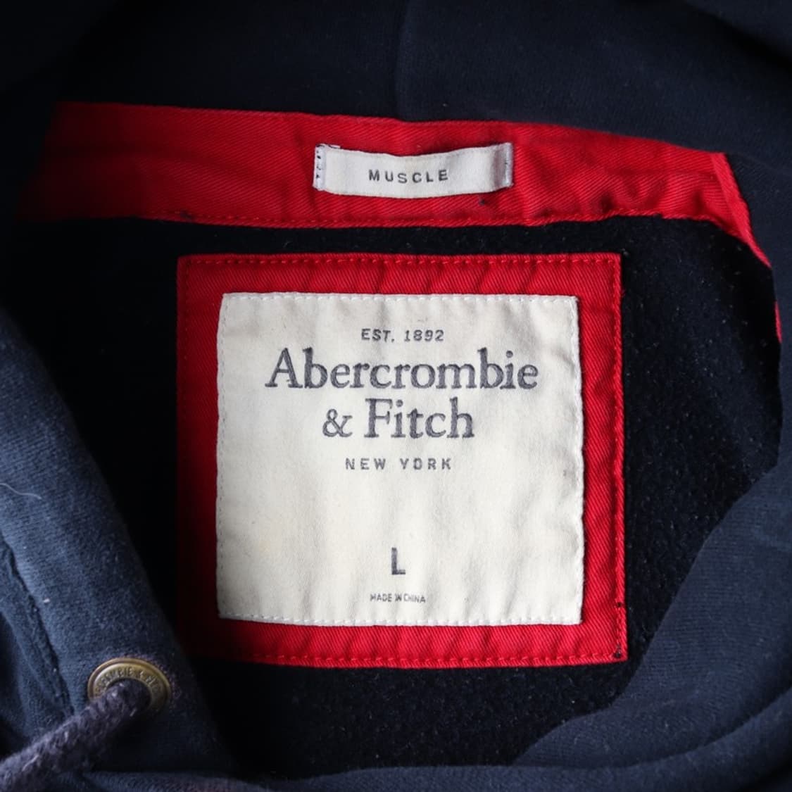 아베크롬비 앤 피치 빅로고 머슬핏 후드티 L 상품이미지5
