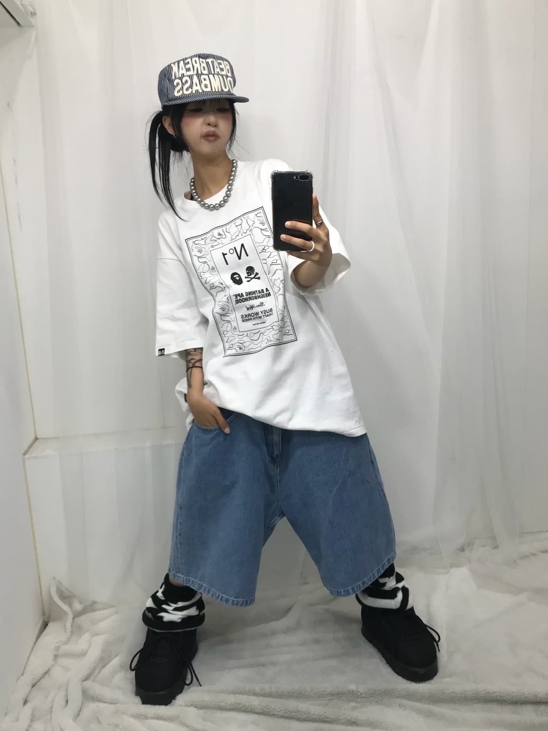 < Bape X Neighborhood Collaboration T-sh 상품이미지6