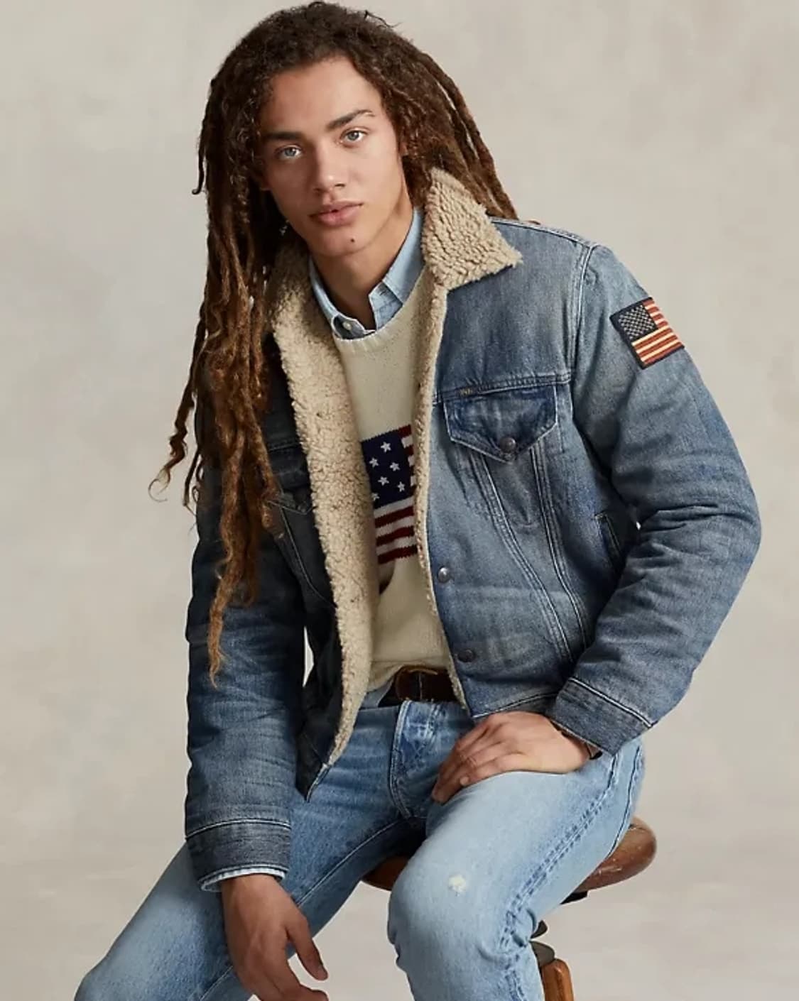 폴로 셰르파 쉐르파 트러커 데님자켓 상품이미지3