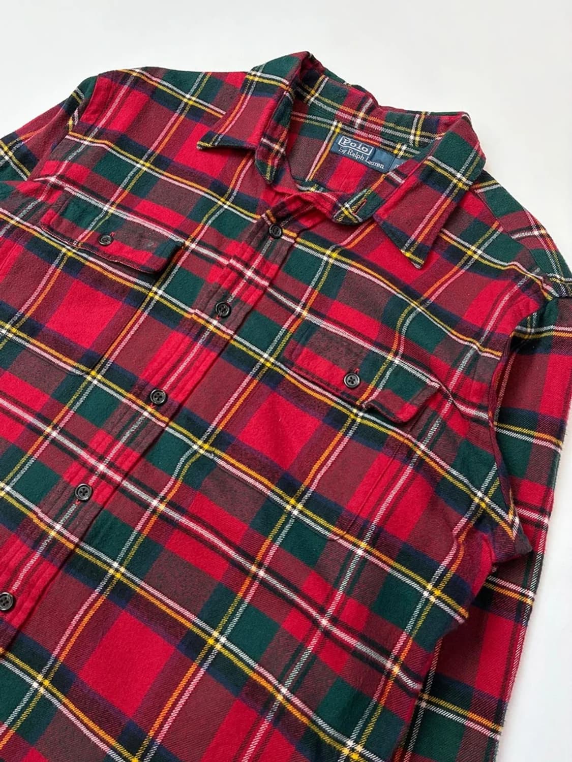 폴로 랄프로렌 00s 엘보 패치 타탄체크 남방 PN5414 상품이미지2