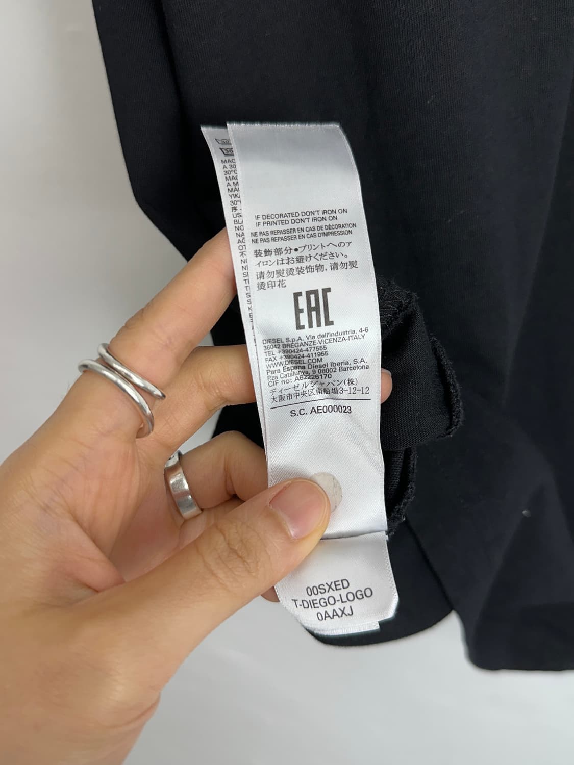 Diesel Signature Slogan Graphic Tee 상품이미지5