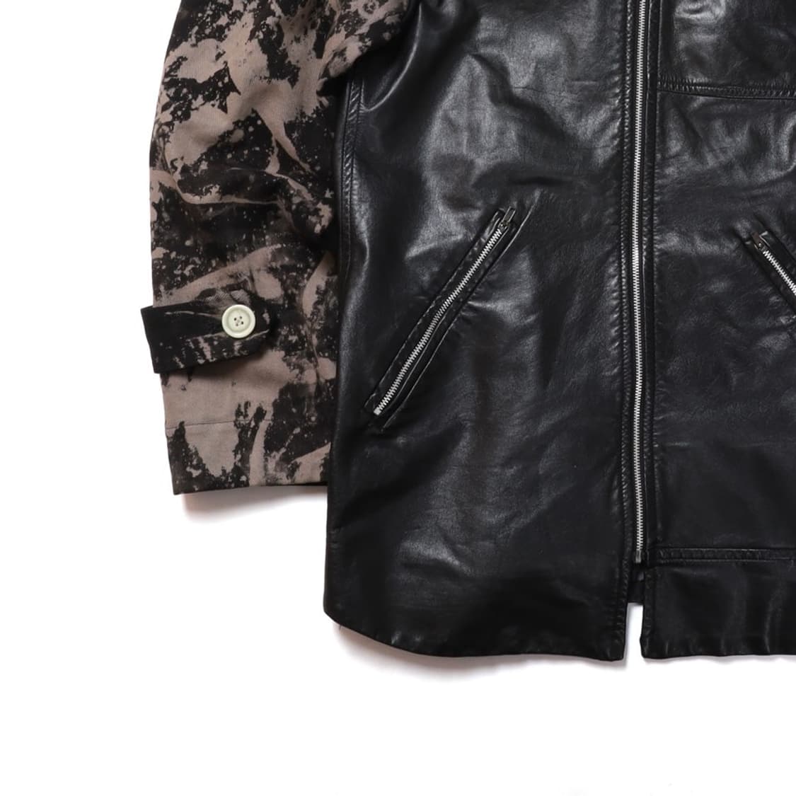Takahashi 98AW Bleach Leather Jacket 상품이미지3