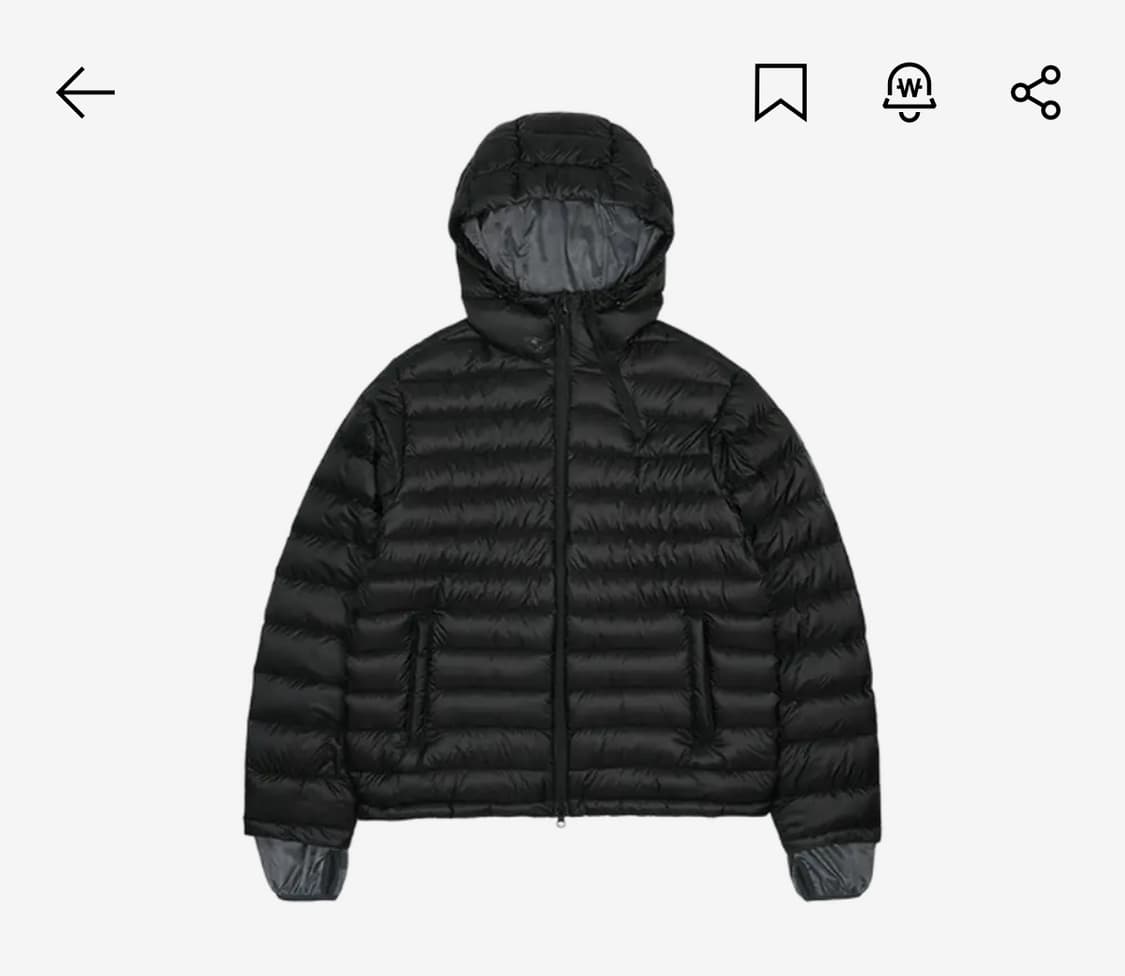 산산기어 경량패딩 1사이즈 상품이미지1