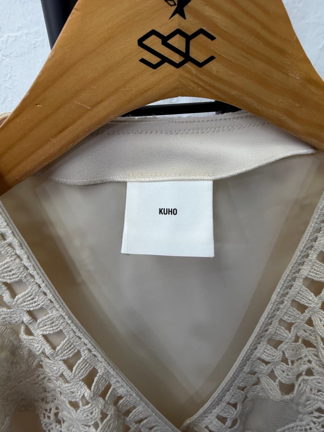 정품) 구호 레이스 블라우스 셔츠 아이보리 4(66) 상품이미지6