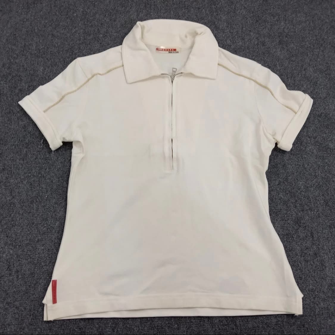 Prada Milano Half Zipper Polo Shirt 상품이미지1