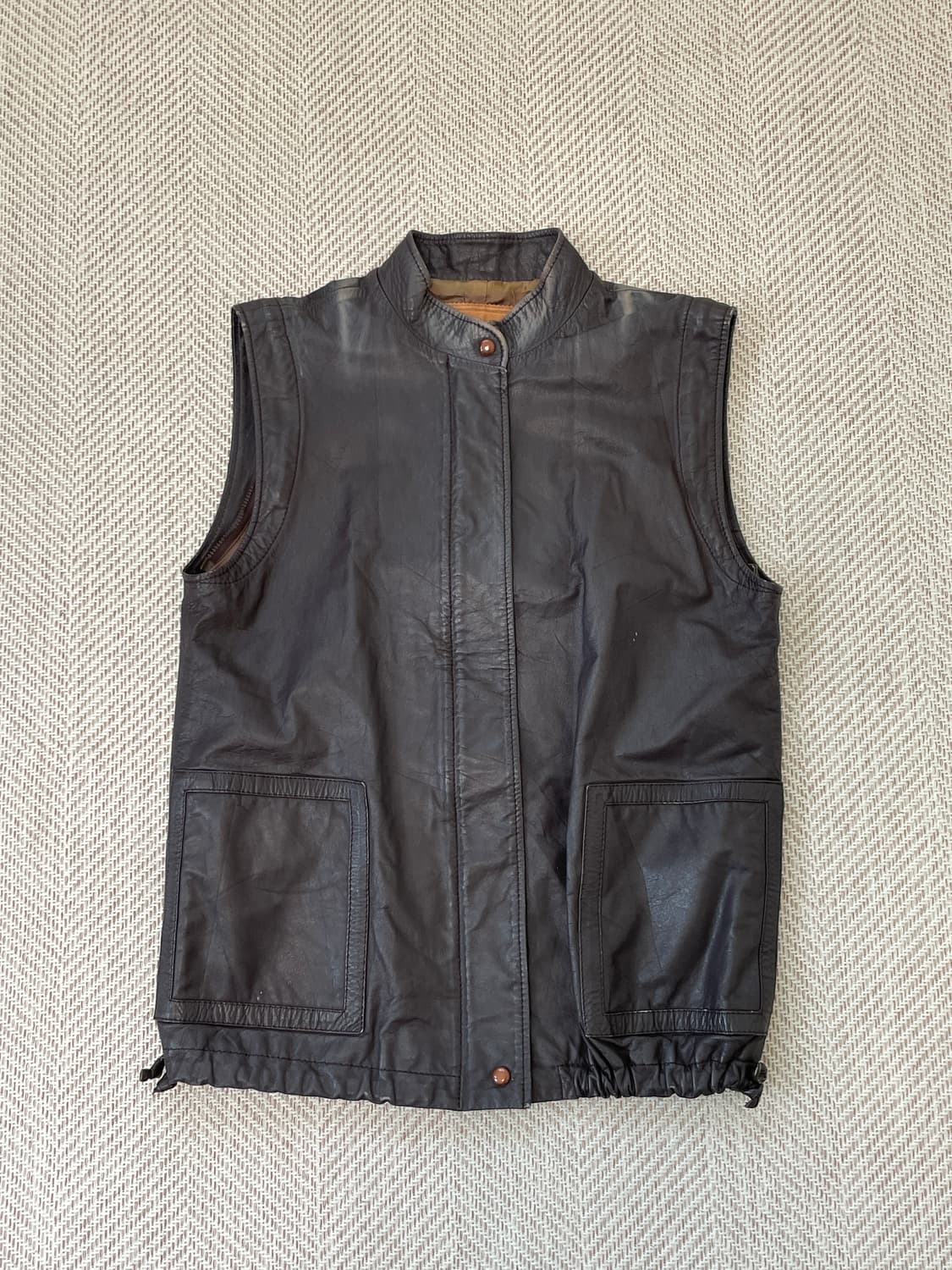 빈티지 REGINA 양가죽 레더 베스트  J03922 상품이미지1