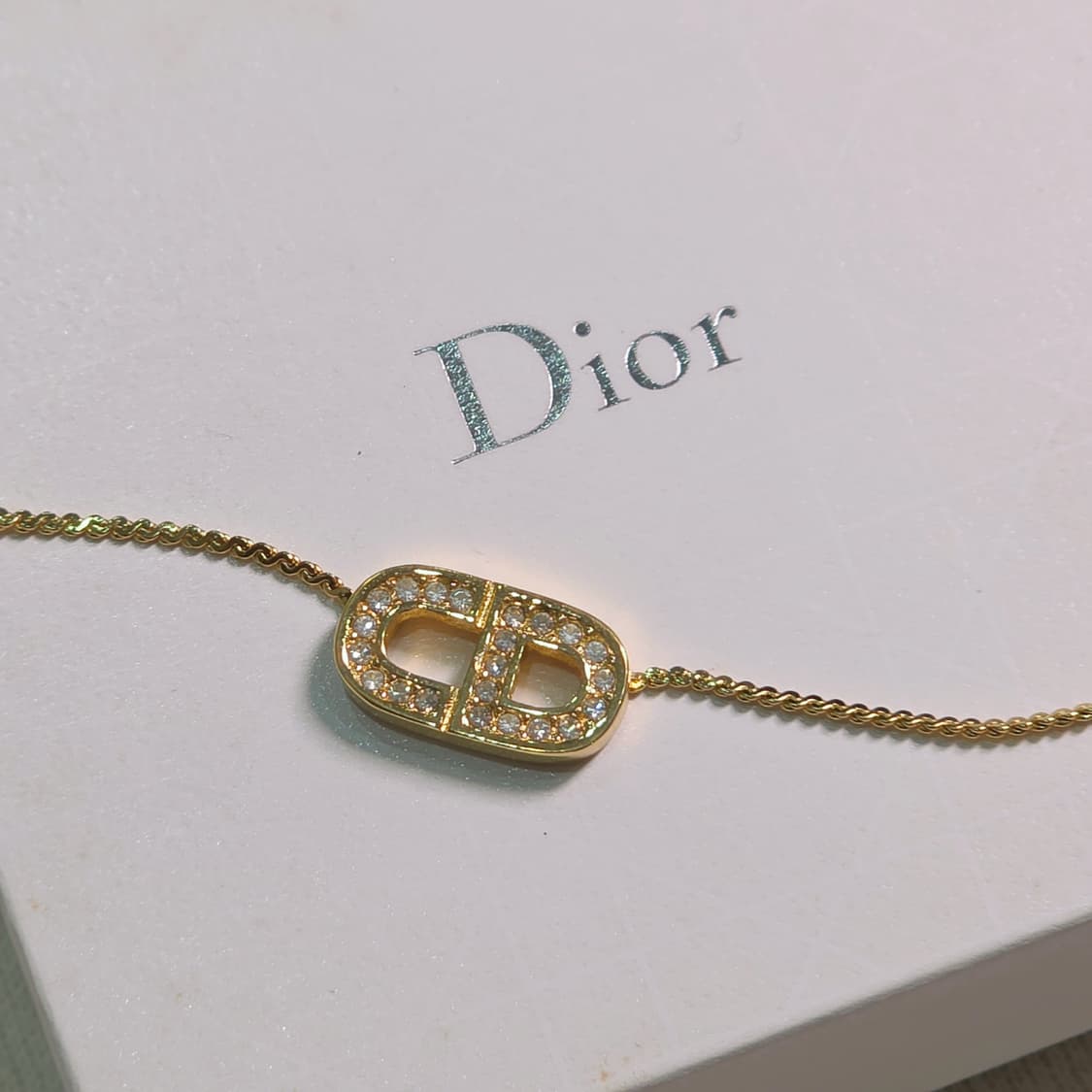 디올 금장 쁘띠 CD 로고 귀걸이 목걸이 세트 상품이미지2