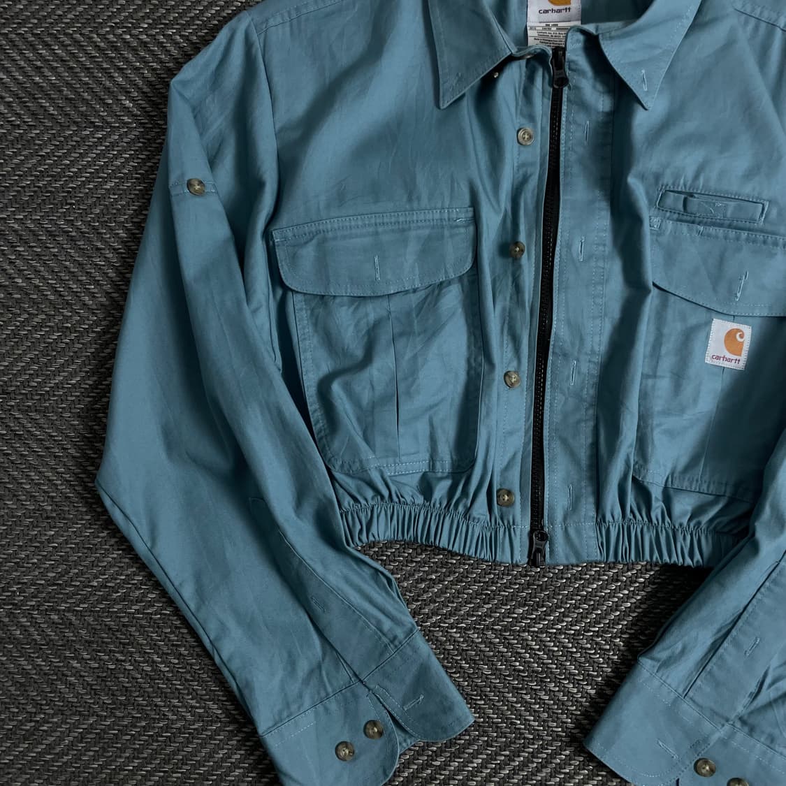 칼하트 크롭 리메이크 투웨이 셔츠 자켓o 3279 상품이미지2