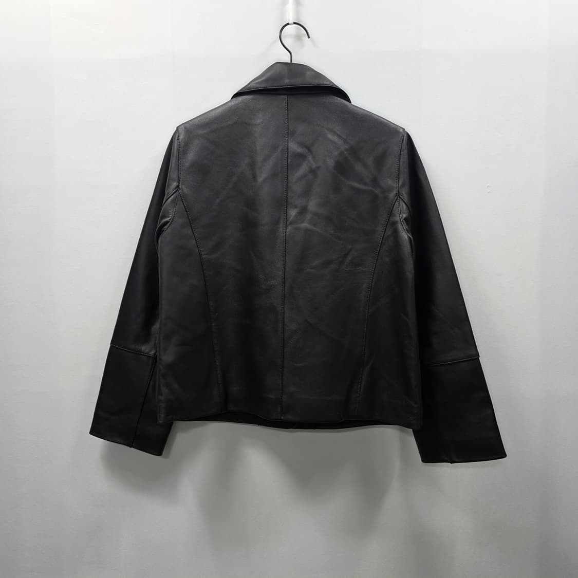 1610 레프트 LEFT 양가죽 자켓 블랙 숏자켓 여성 55(S) 고급가 상품이미지2