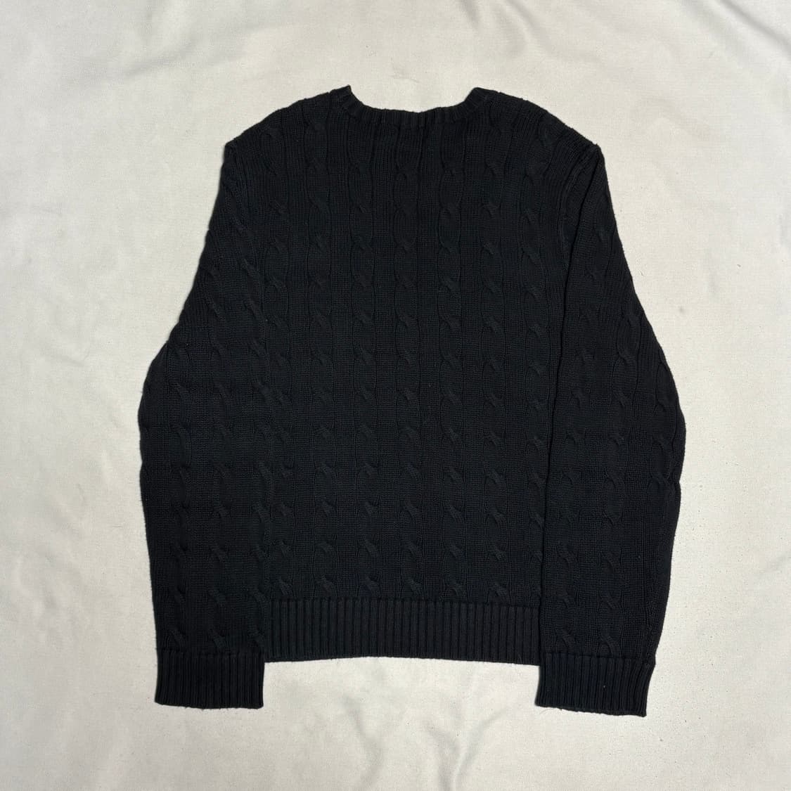 XL 폴로랄프로렌 블랙 케이블 코튼 니트 상품이미지3