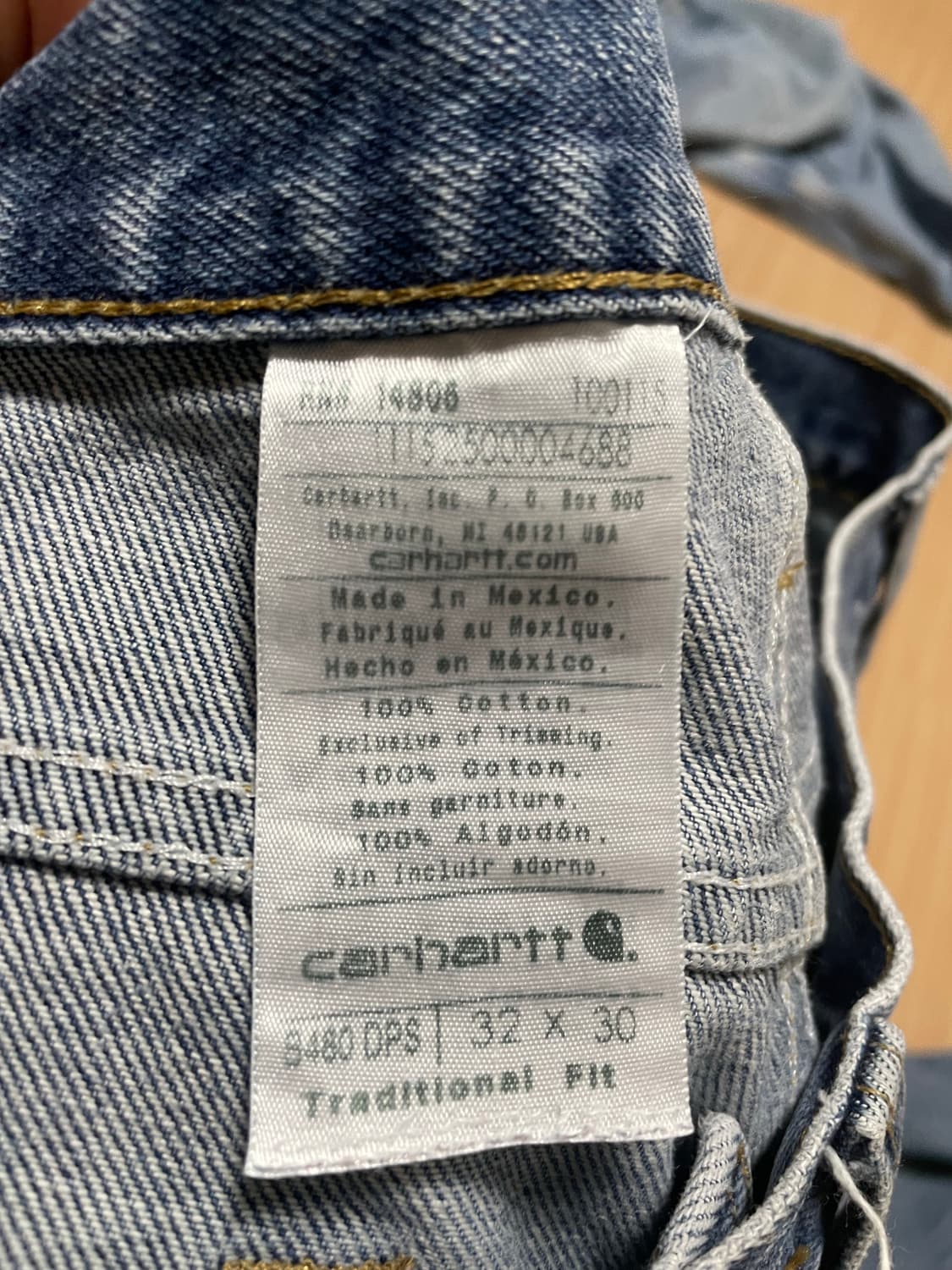 칼하트 트레디셔널 핏 팬츠 상품이미지4