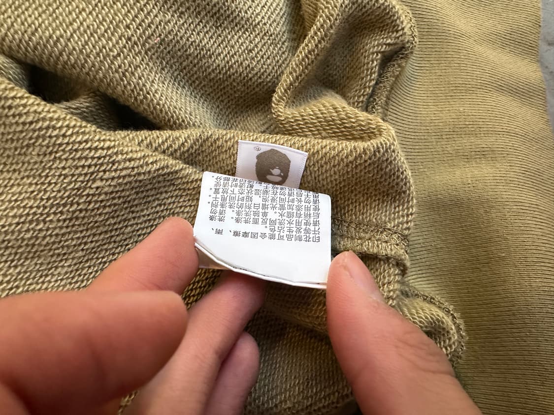 베이프 샤크 후드 카키 M 상품이미지6