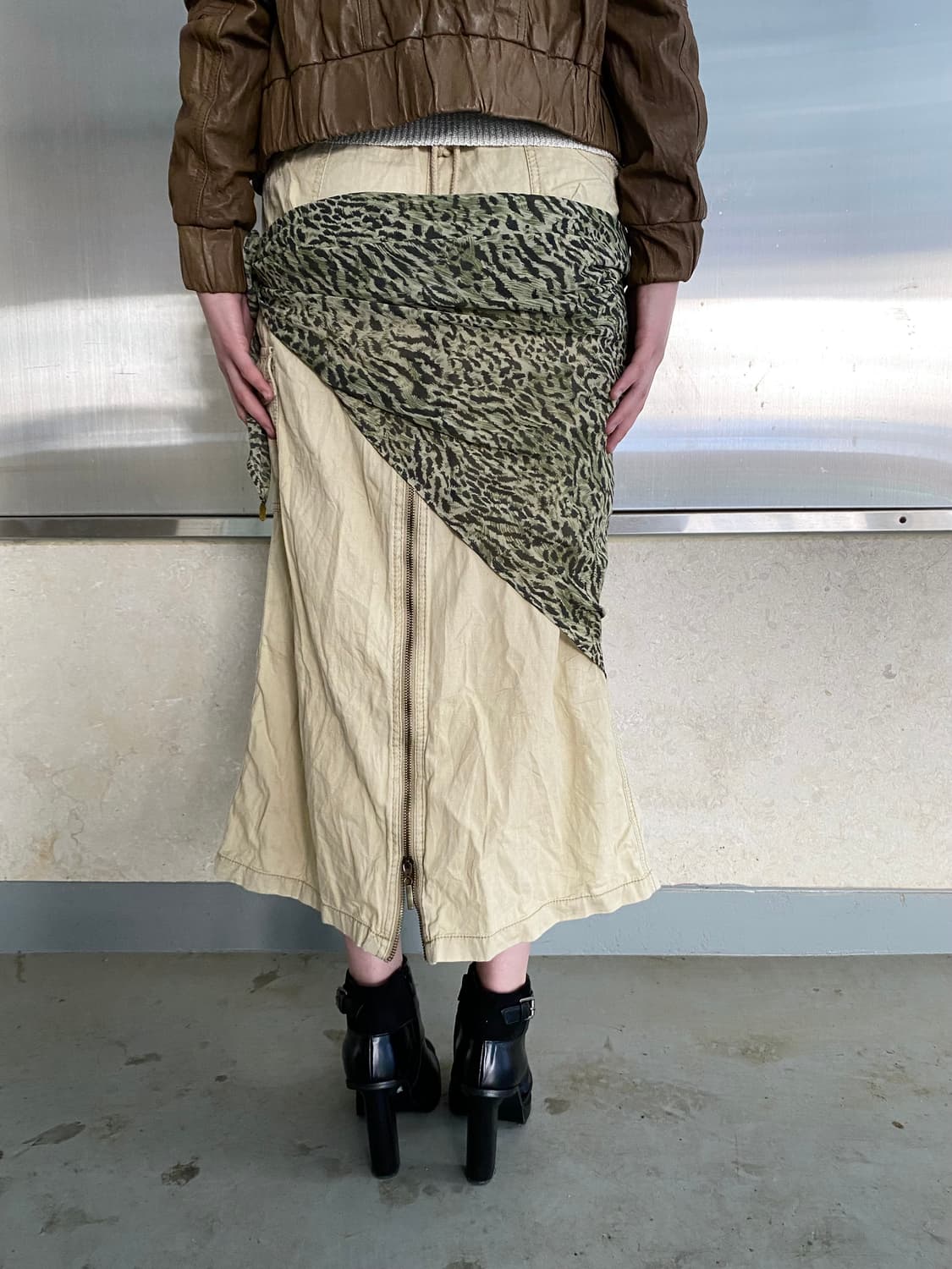 [CECIL McBee]2000s Beige Zip 고아 GOA 상품이미지3