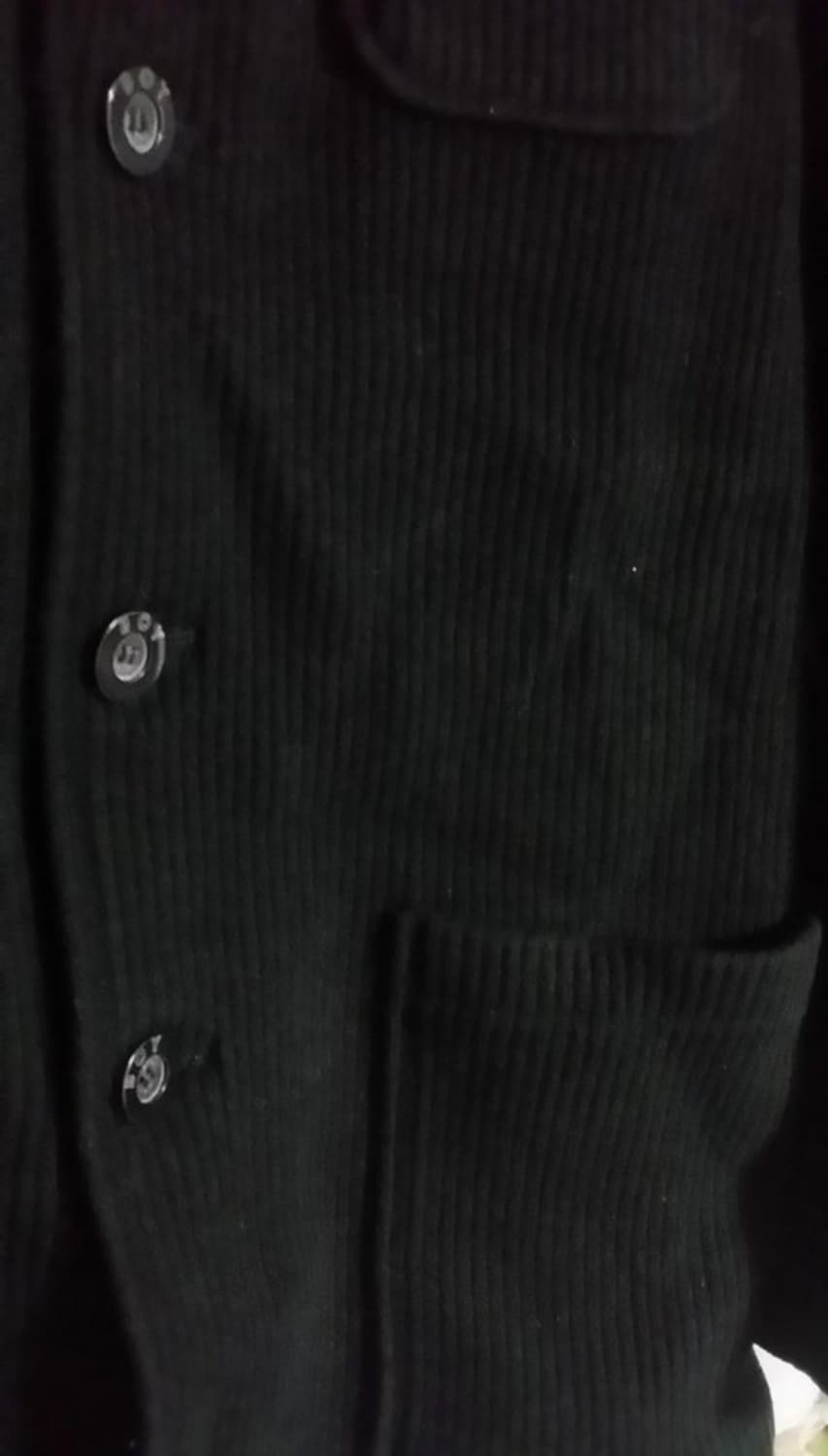 보이런던 남성 모직 마이 자켓 블랙 105 실측100 상품이미지3