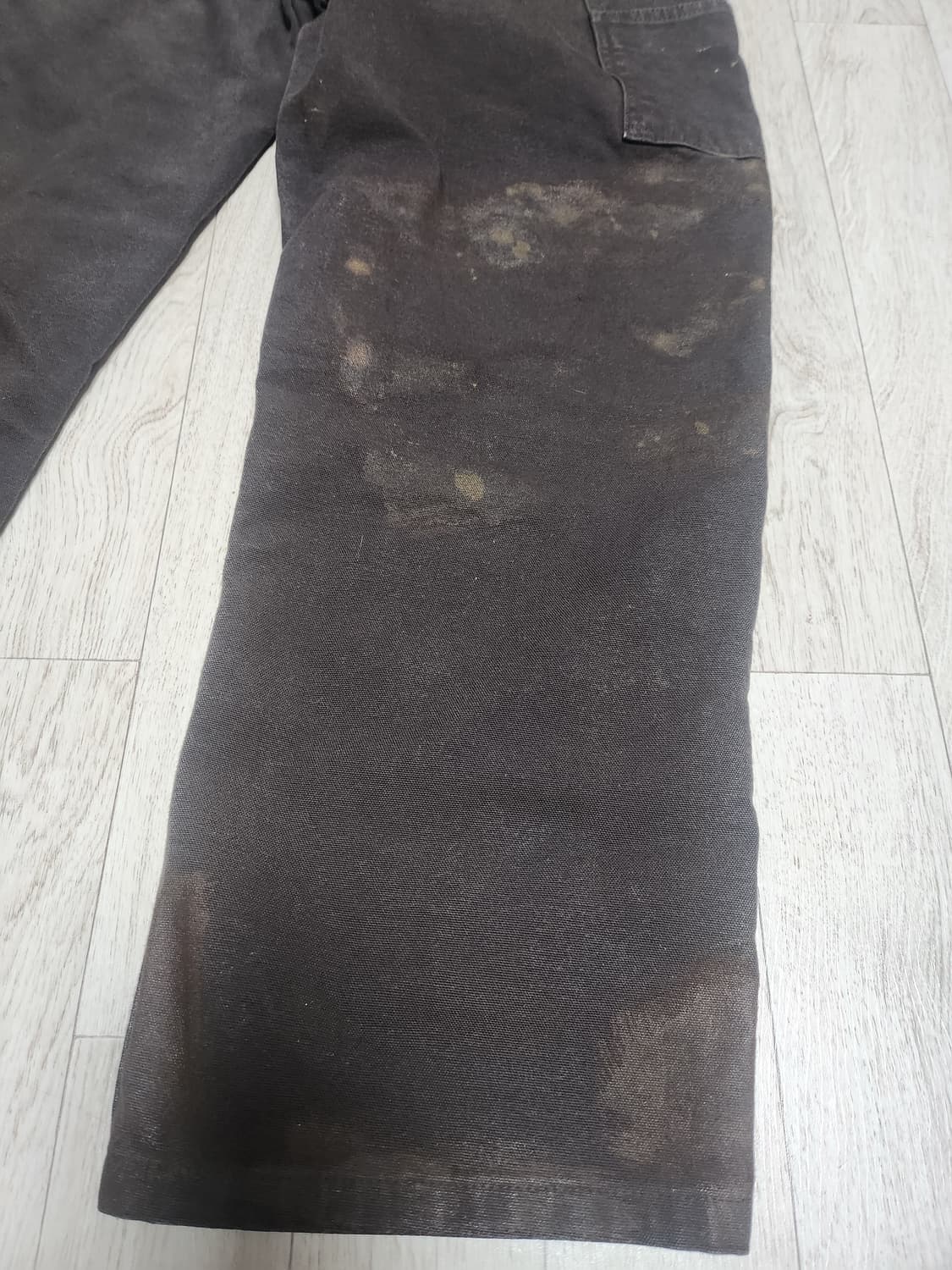 빈티지 칼하트 더블니 팬츠 B136 다크브라운 32x32 상품이미지3